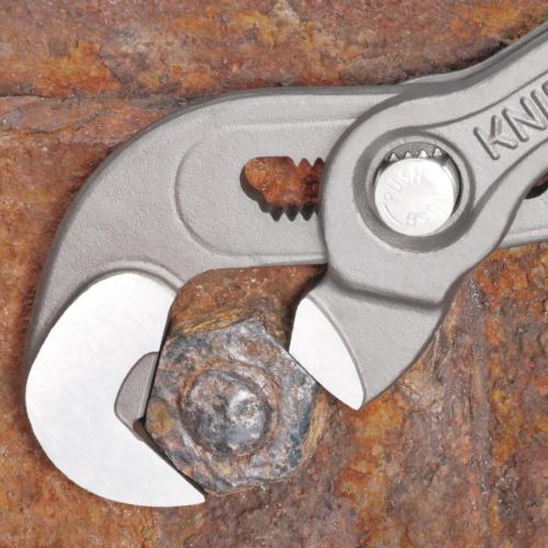Knipex Multiple Slip Joint Spanner Plastic Coated Grey Atramentized 250mm 87 41 250